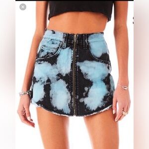 LF Carmar Blue Denim Mini Skirt